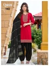 Queen By Banwery Vertican Embroidery Readymade Patiyala Dress 